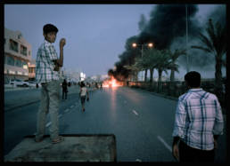 Street protest, Manama, Bahrain, 2013.