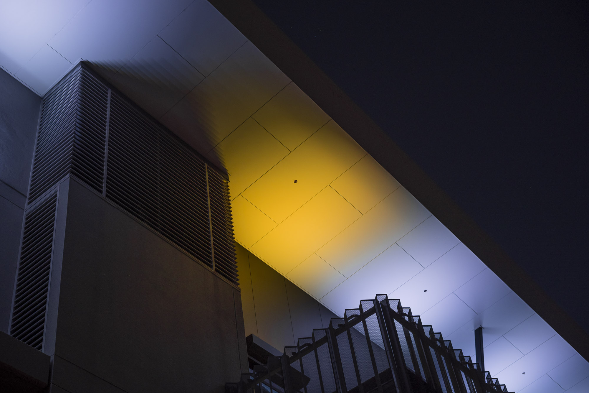 Library+ Caloundra, night lighting.